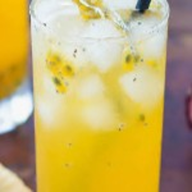 Mango passion fruit lemonade.